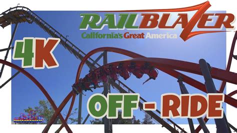 Railblazer Roller Coaster Off Ride 60 Fps 4k Californias Great