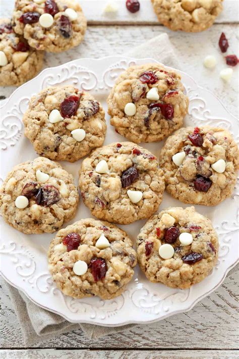 White Chocolate Oatmeal Cranberry Cookies Live Well Bake Often