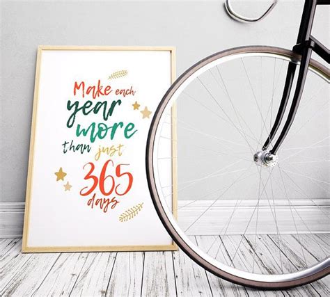 New Years Print 365 Days Printable 365 Quote Digital Art Etsy Canada
