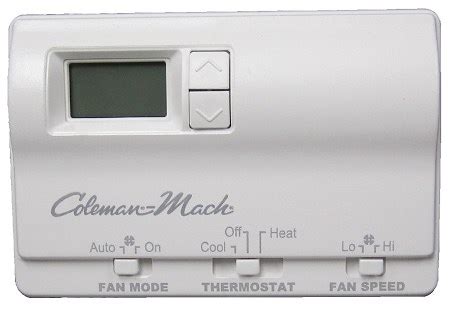Check spelling or type a new query. Coleman Mach 6636-3441 Digital 2 Stage Air Conditioner/Gas Furnace RV Wall Thermostat