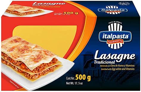 Italpasta Lasagne Tradicional 500 G Mx Alimentos Y Bebidas