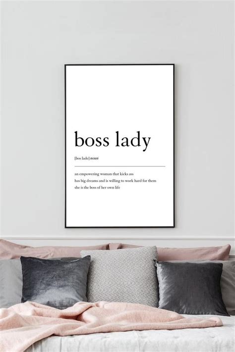 Boss Lady Printable Wall Art Boss Lady Definition Boss Babe Print Boss Babe Decor Girl Boss