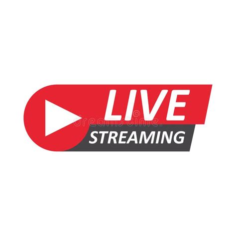 Live Stream Sign Emblem Logo Stock Vector Illustration Of Icon