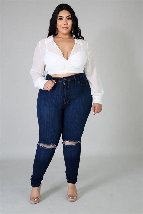 41 😁 trendy casual plus size outfit you will amazing in 2020 casual plus size outfits ripped