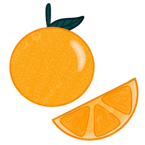 Orange And Slice Of Orange Fruits Oranges Png Transparent Clipart