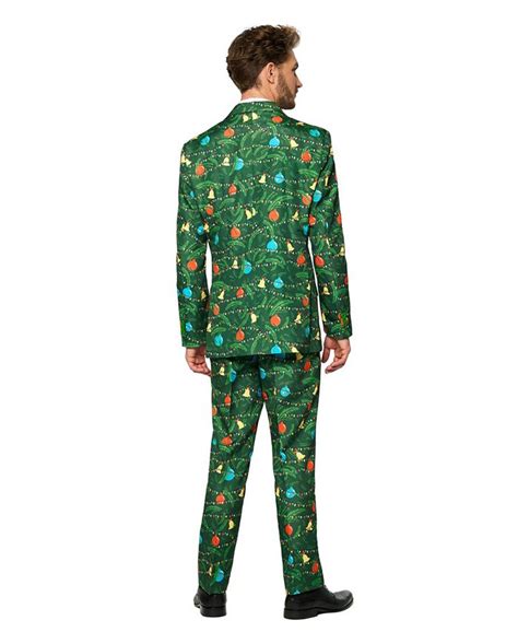 Suitmeister Mens Christmas Green Tree Christmas Light Up Suit Macys