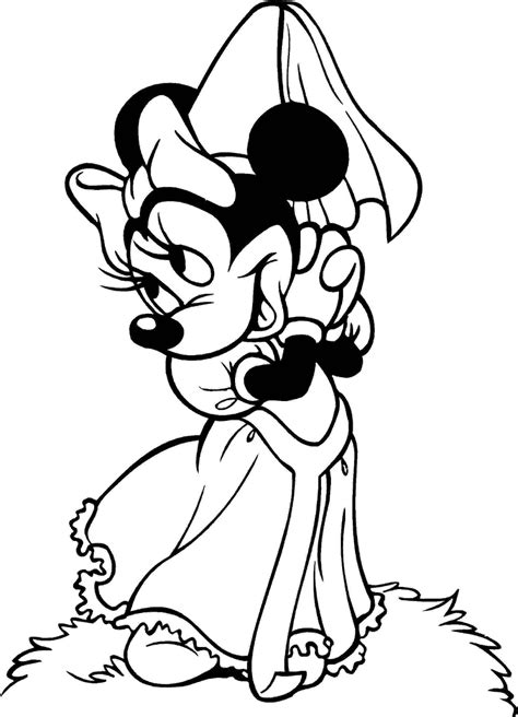 Printable Minnie Mouse Coloring Pages