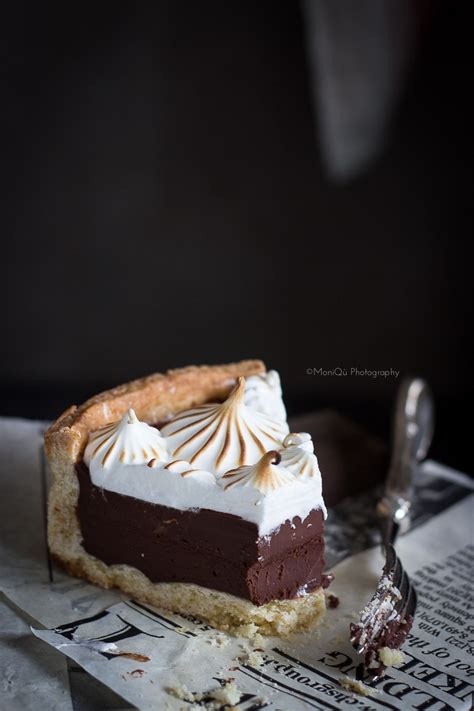 Tarte au Chocolat meringuée