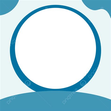 Download A Cool And Simple Plain Blue Twibbon For Facebook Frame Vector