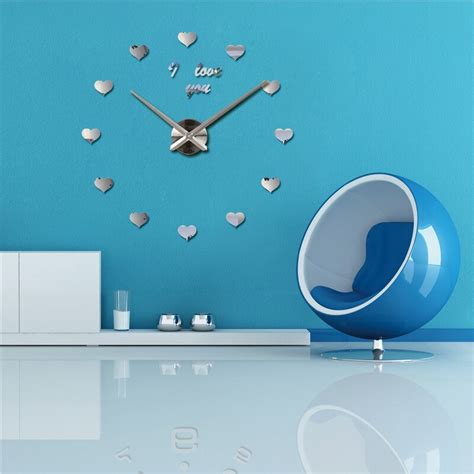 New Acrylic Wall Clock Quartz Watch Living Room Modern 3d Mirror