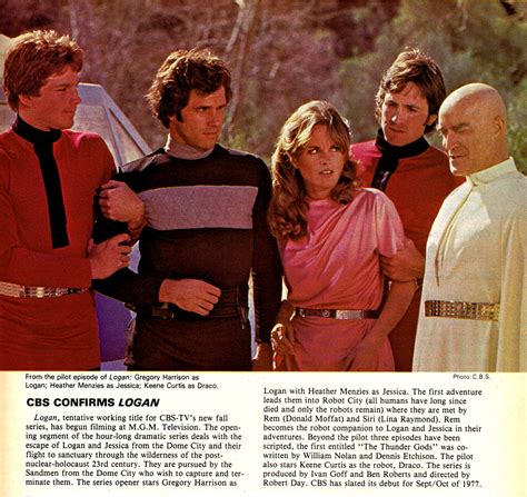 Starlogged Geek Media Again 1977 Logans Run The Tv Series