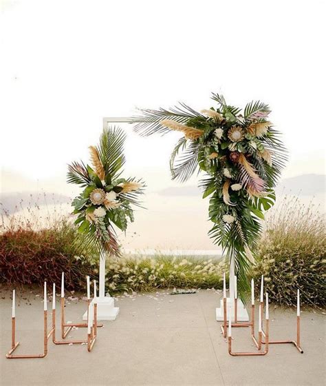 20 Tropical Wedding Arches And Altars Oh The Wedding Day