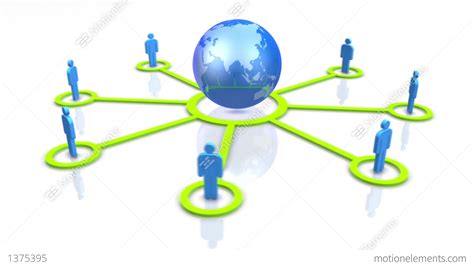 Global Social Network And Communication Concept Looping Stock