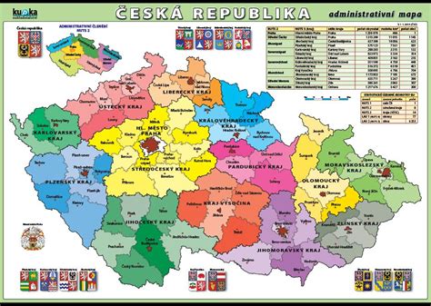 Česká republika - administrativní mapa | Ucebnice.com