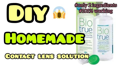 Diy Homemade Contact Lens Solutionhow To Make Lens Solution At Home