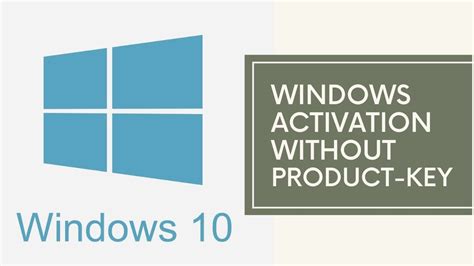 How To Activate Windows 10 Without Product Key Youtube