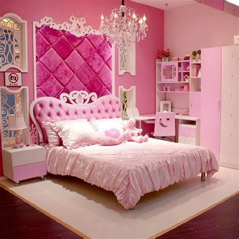 Maybe you would like to learn more about one of these? European Style MDF Pink Princess Girl 4pcs Bedroom ...