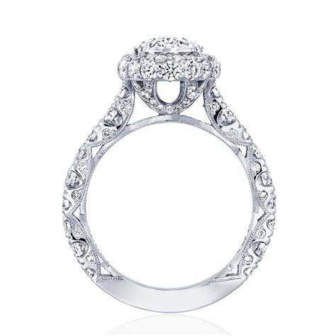 Tacori RoyalT Double Halo Oval Engagement Ring Setting J R Dunn Jewelers