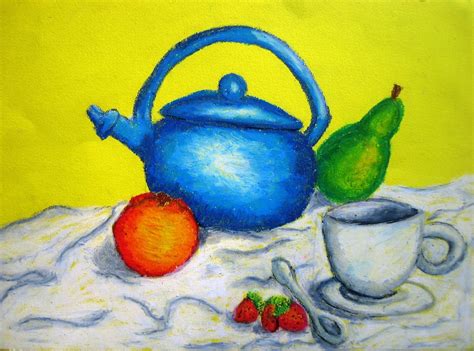 Immaginrti Still Life With Oil Pastels
