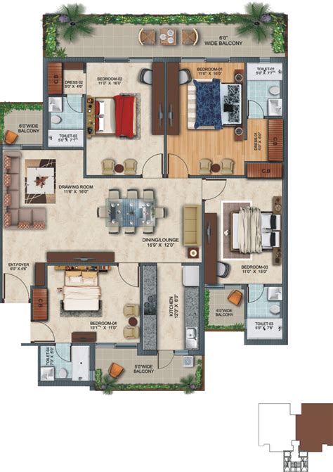 Best 2 3 And 4 Bhk Apartments In Affinity Greens Zirakpur