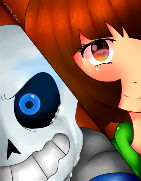 Sans Vs Chara By Chiclygomita On Deviantart