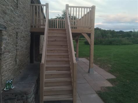 Oak Stairs On Balcony Wye Oak Balcony And Stairs Herefords Flickr