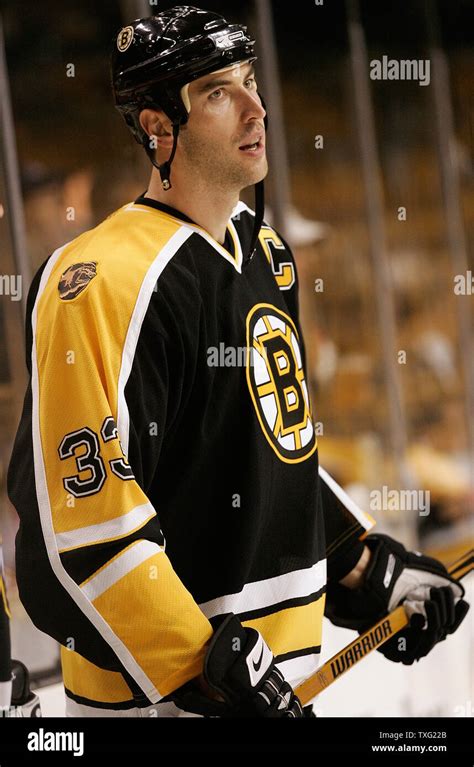 Boston Bruins Defender And Captain Zdeno Chara Of Slovakia Gets In Some