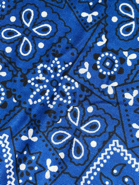 Specialty Blue Bandana Quality Premium Cotton Quilt Fabric Etsy