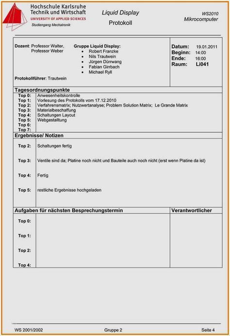 Microsoft powerpoint 2013 includes a handout layout so your audience can read prints during or after your business powerpoint's handout master. Protokoll Vorlage Word Fabelhaft 15 Handout Aufbau Muster ...