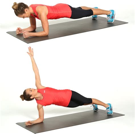 Elbow Plank And Rotate Rock Your Core Circuit Workout Popsugar Fitness