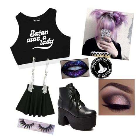 Pastel Goth By Skatergirl7565 Liked On Polyvore Featuring Current Mood And Featherella