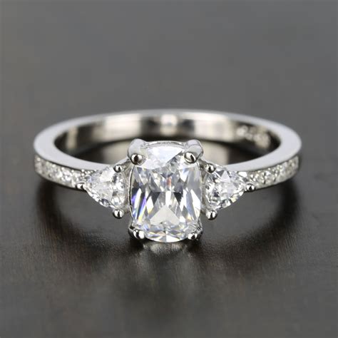 Sold & shipped by jeen trading llc. Custom Oval & Trillion Cut Diamond Engagement Ring (1 Carat)