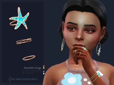 Sugar Owls Starfish Rings Kids Version Sims 4 Mods Sims 2 Starfish