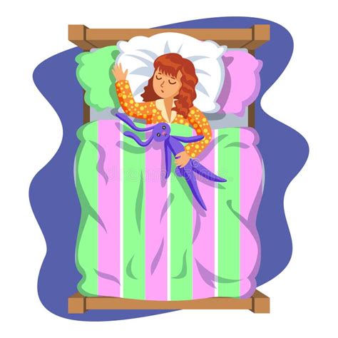 Sleeping Girl Illustration Her Bedroom Stock Illustrations 294 Sleeping Girl Illustration Her