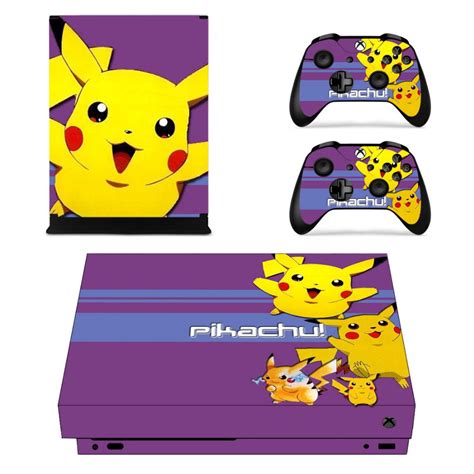 For Pikachu Skin Sticker Decal For Xbox One X Console And Controllers