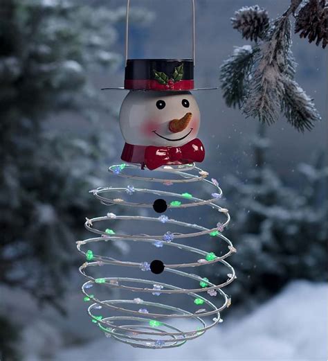 4.7 out of 5 stars. Solar Powered Lighted Snowman | Winter Decor | Plow ...