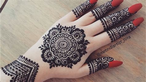 Gol Tikki Mehndi Designs For Back Hand Images Round Henna Designs