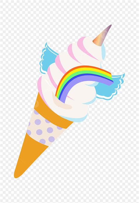Ice Cream Scoop Clipart Transparent Background Delicious Rainbow Ice Cream Ice Cream Wings
