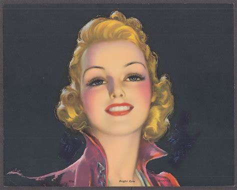 Jules Erbit Bright Eyes Pin Up Print S Blonde Beauty