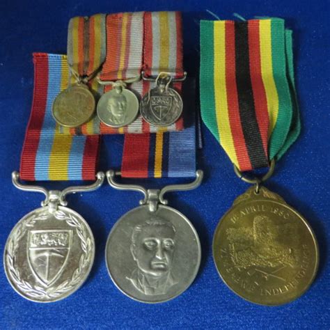 Rhodesia Set Of Rhodesian Medals And Exemplary Service Medal To Cpl