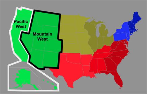 West Region United States Map United States Map