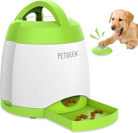 Petgeek Automatic Cat Feeders Iq Training Dog Treat Dispenser Memory