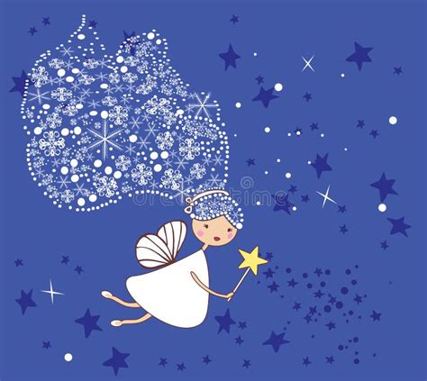 Little Snowflake Fairy Stock Vector Illustration Of Celebration 7423961
