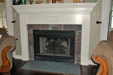Dakesbury faux stone electric fireplace, gray. Fake Stone for Fireplace | Slate hearth, Stone fireplace
