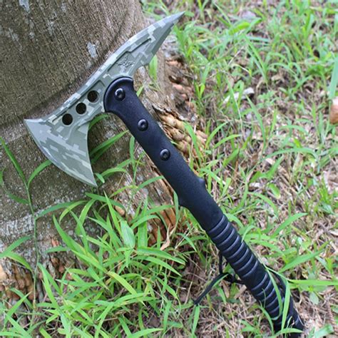 420hc Stainless Steel Outdoor Camouflage Axe Tactical Tomahawk Hunting