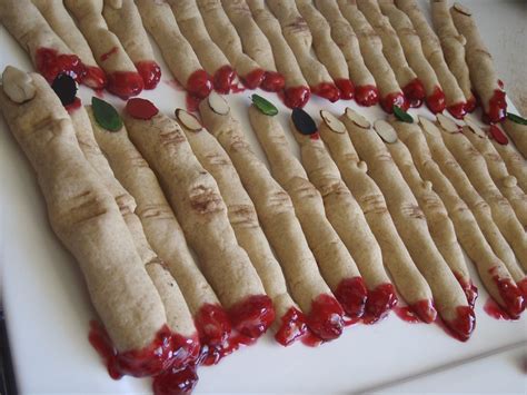 Spongy lady finger cookies are what makes tiramisu cake so can't find ladyfingers at your grocery store? severed witch finger cookies for halloween. giada at home ...