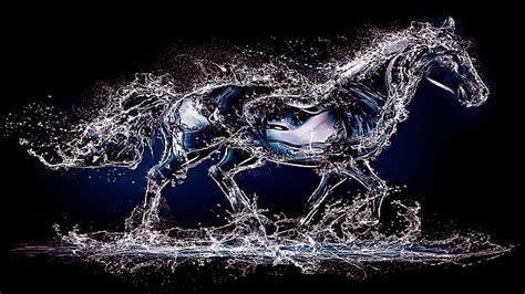 Hd Wallpaper Water Horse Art Animal Wallpaper Flare