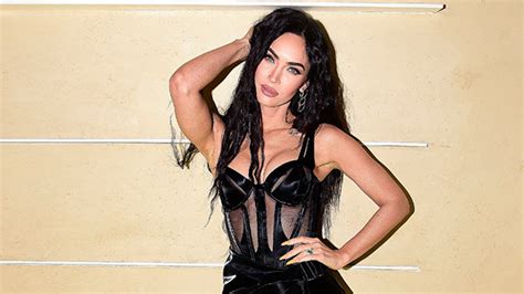 Megan Fox Slays Sheer Corset Dress And Flashes Engagement Ring In La