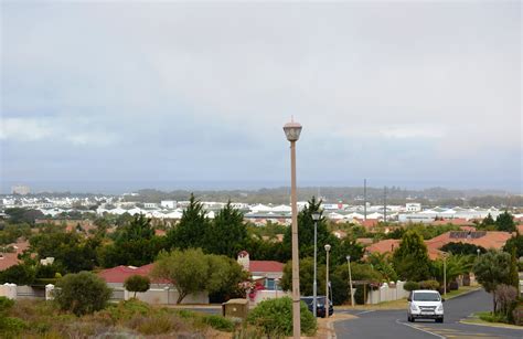 Views Of A Misty False Bay From Somerset Ridge Suburb In Somerset West