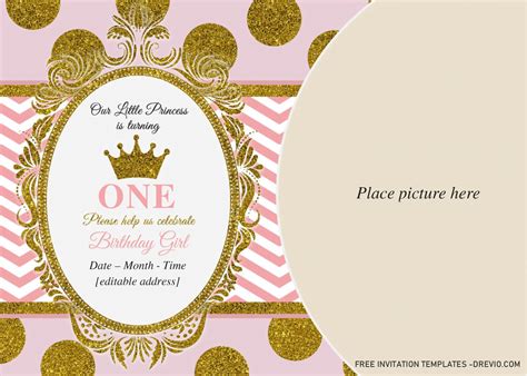 Royal Princess Invitation Templates Editable Docx Download